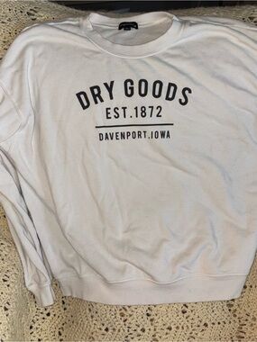 Originality Dry Goods Davenport Iowa Graphic Crewneck Sweatshirt - White